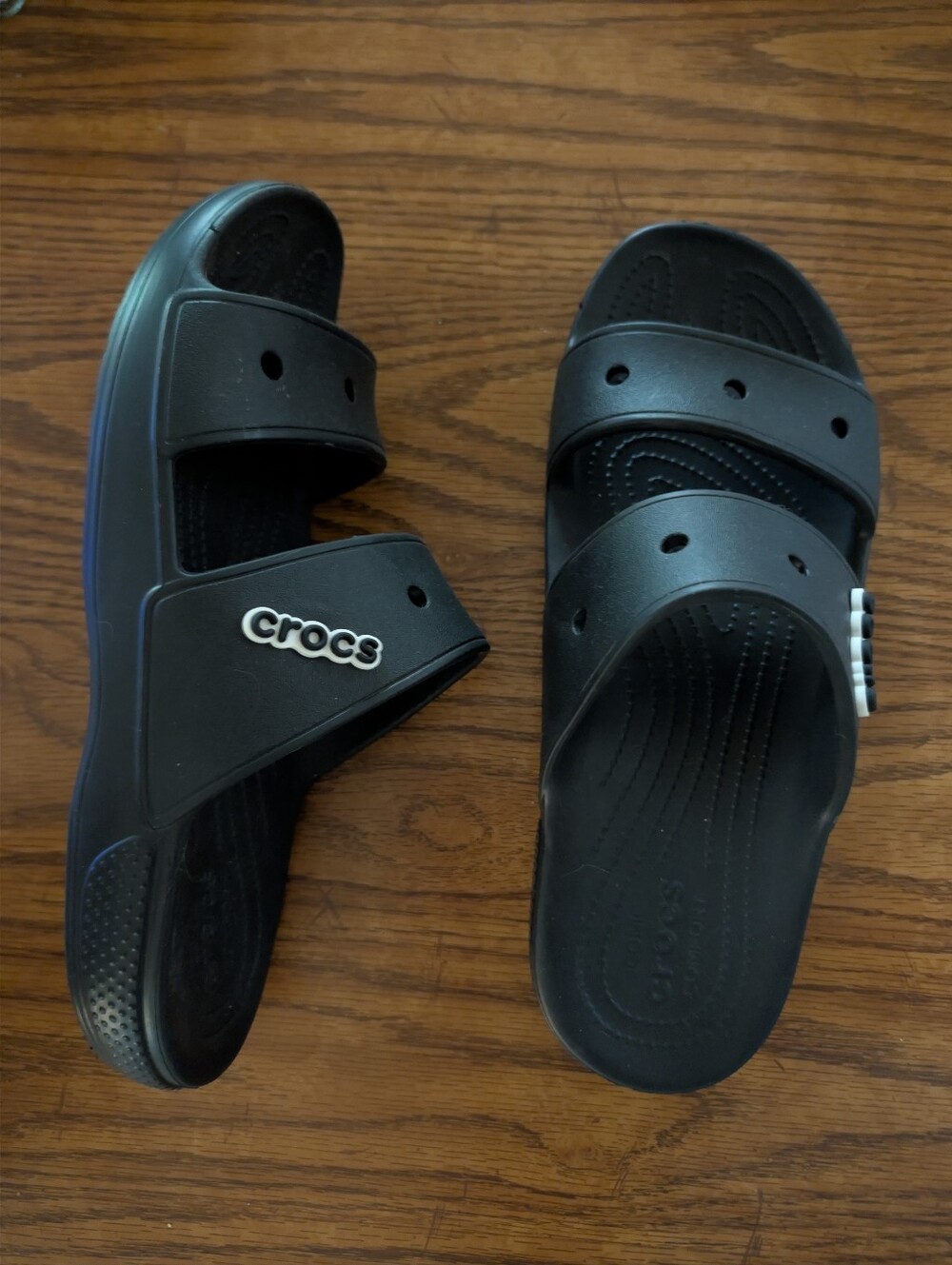 Men's Crocs Black Slide Sandals - Classic Comfort - Picture 2 of 4
